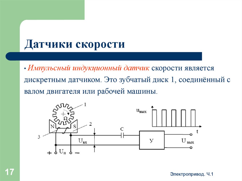 Схема работы датчика скорости