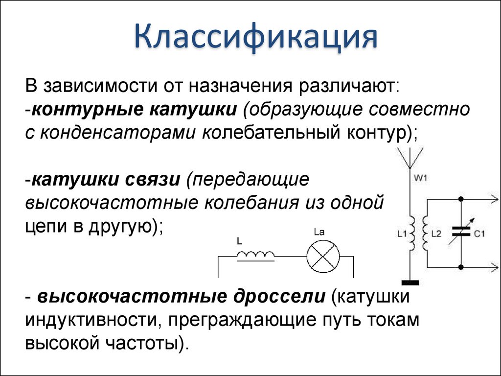 Индуктивность на схеме