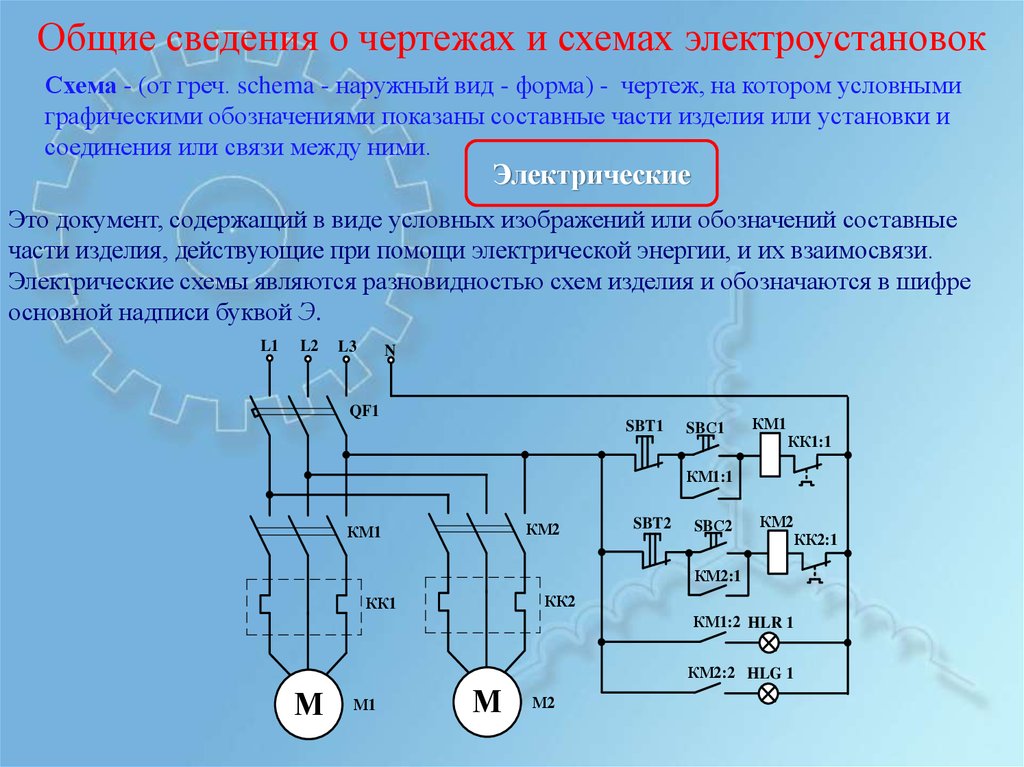 Типы электрических схем