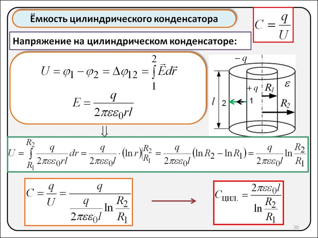 Емкость конденсатора: значение формулы заряда, принцип …