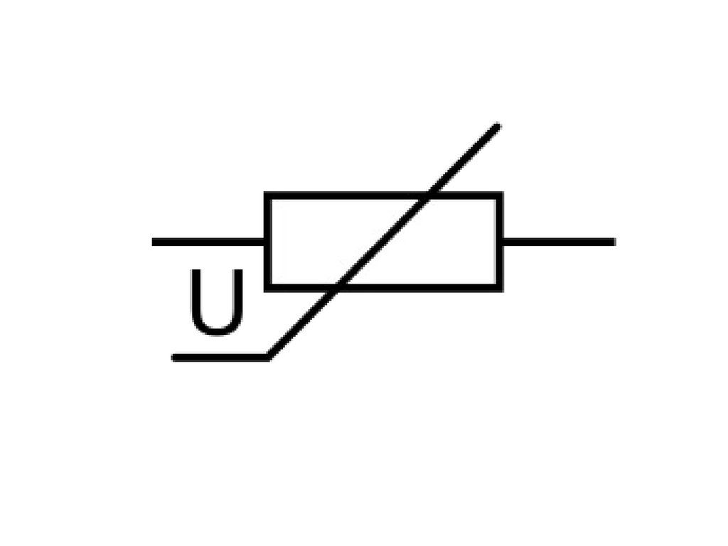 Обозначение варистора на схеме