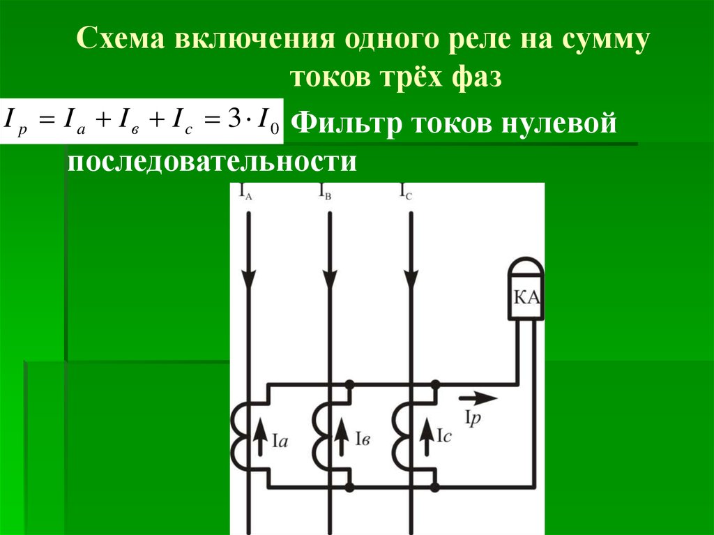 Какой коэффициент схемы имеет схема соединения тт на разность токов двух фаз с одним реле