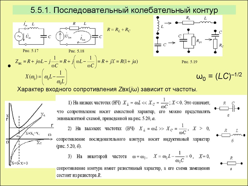 Схема параллельного колебательного контура