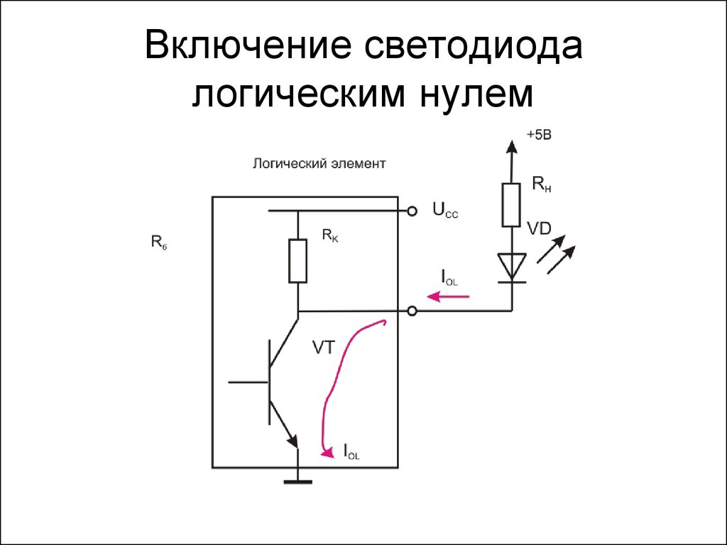 Включение диода в цепь