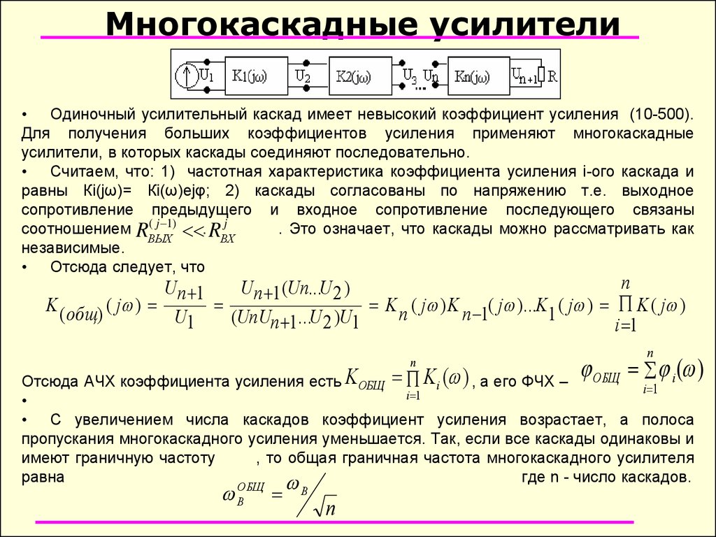 Усилители электрических сигналов презентация