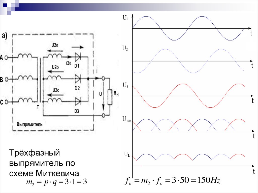 Трехфазная мостовая схема это