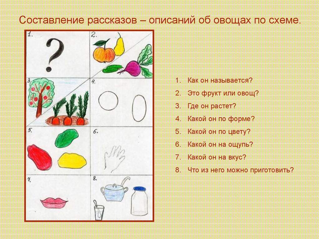 С какой целью в старшей группе детей знакомят с планом составления рассказа