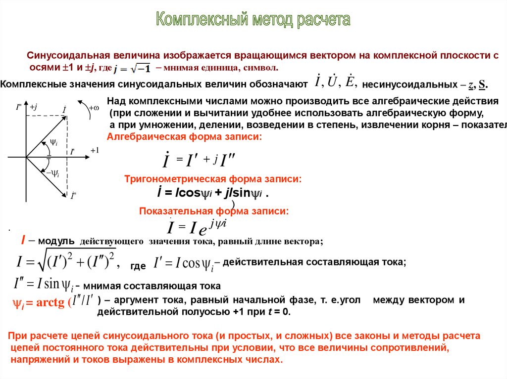 Векторная диаграмма комплексных чисел