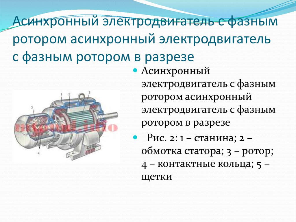 Асинхронный двигатель с фазным ротором схема устройства