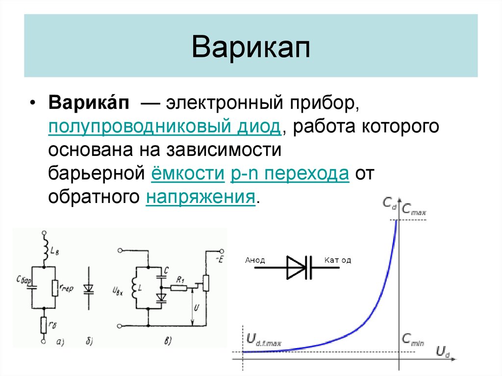 Варикап на схеме