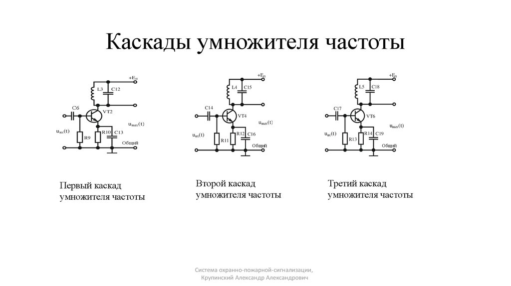 Умножитель частоты принципиальная схема