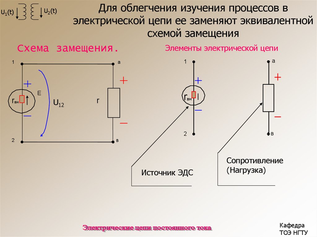 Сопротивление в цепи постоянного тока