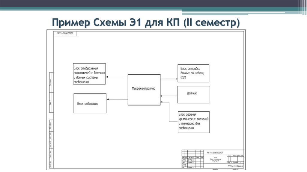 Э1 на схеме