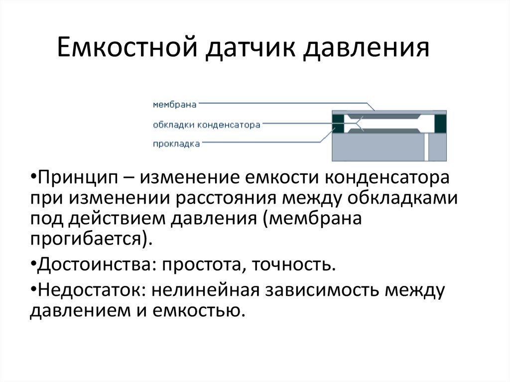 Емкостной датчик схема