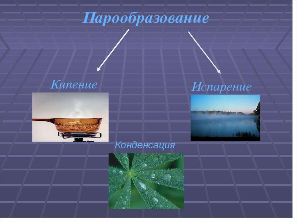 Конденсация рисунок физика