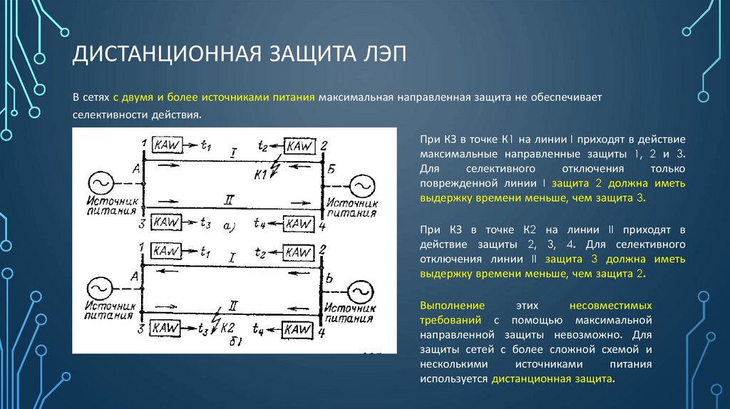 Дистанционная защита линий область применения схема принцип действия защиты