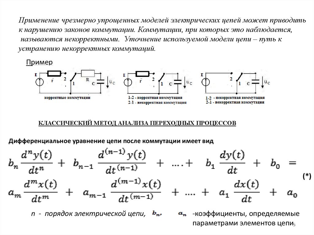 Для схемы после коммутации характеристическое уравнение имеет