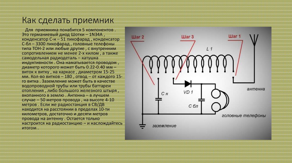 На какую длину настроен радиоприемник. Схема детекторного приемника и передатчика. Приемник индукторного вызова схема. Детекторный радиоприемник для УКВ диапазона. Схема детекторного приемника с описанием.