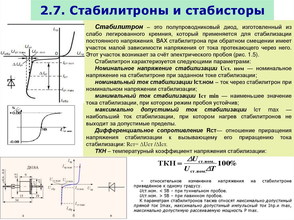 Какова роль стабилитрона в схеме