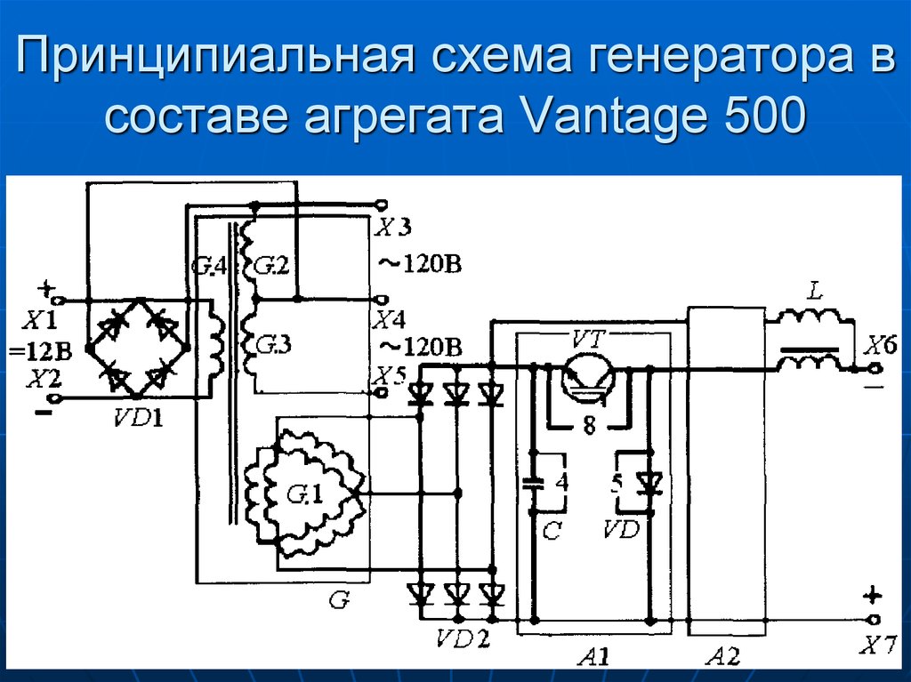 Принципиальная схема генератора