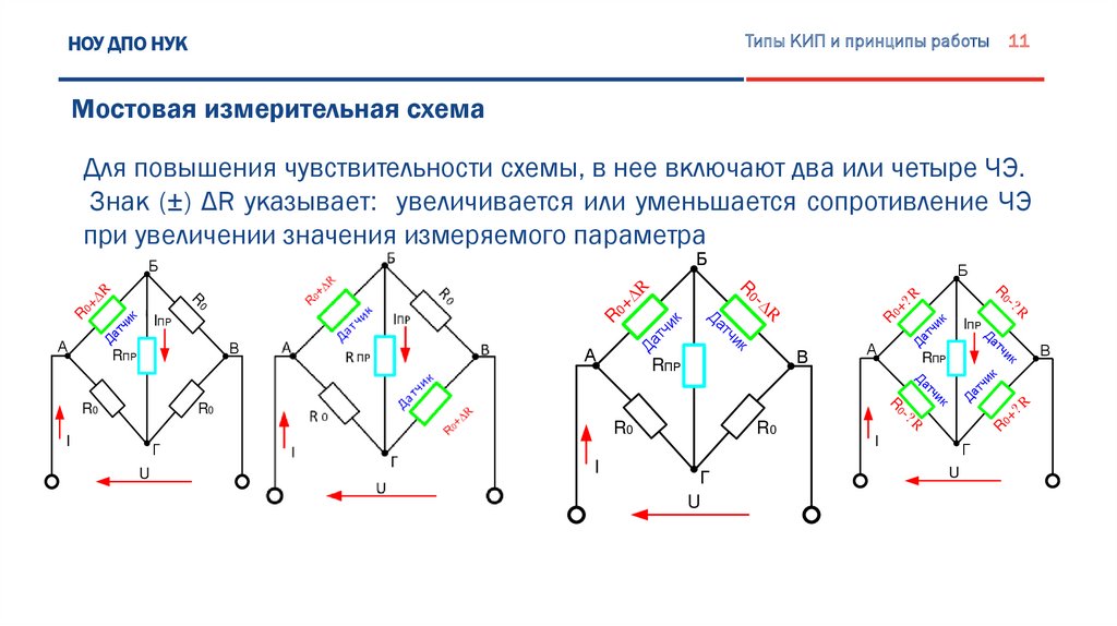 Преимущества мостовой схемы