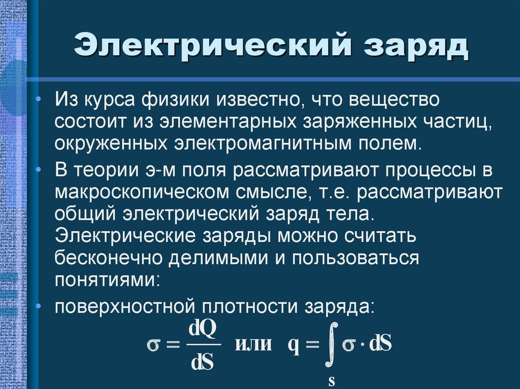 Электростатический заряд