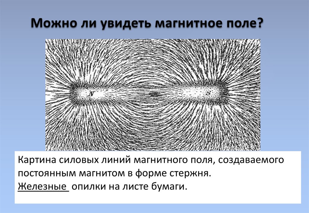 Как получить картину магнитного поля с помощью железных опилок