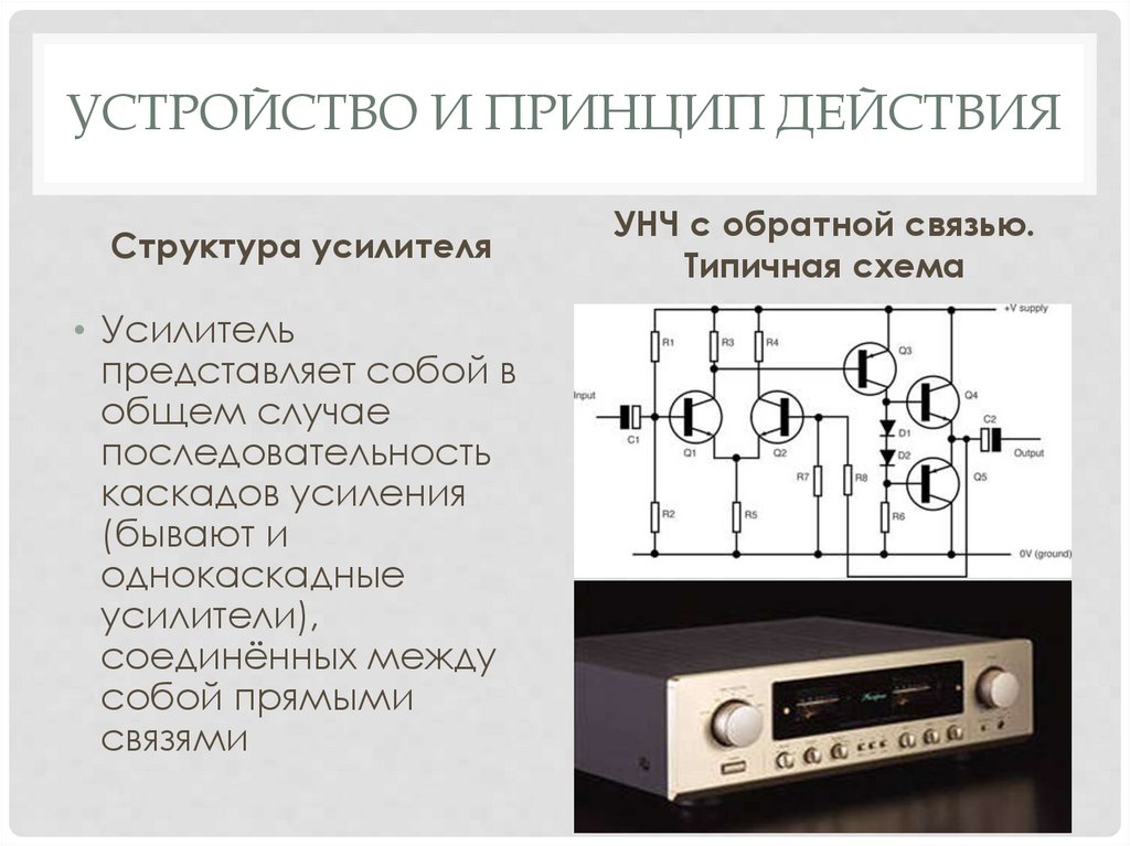 Устройство усилителя