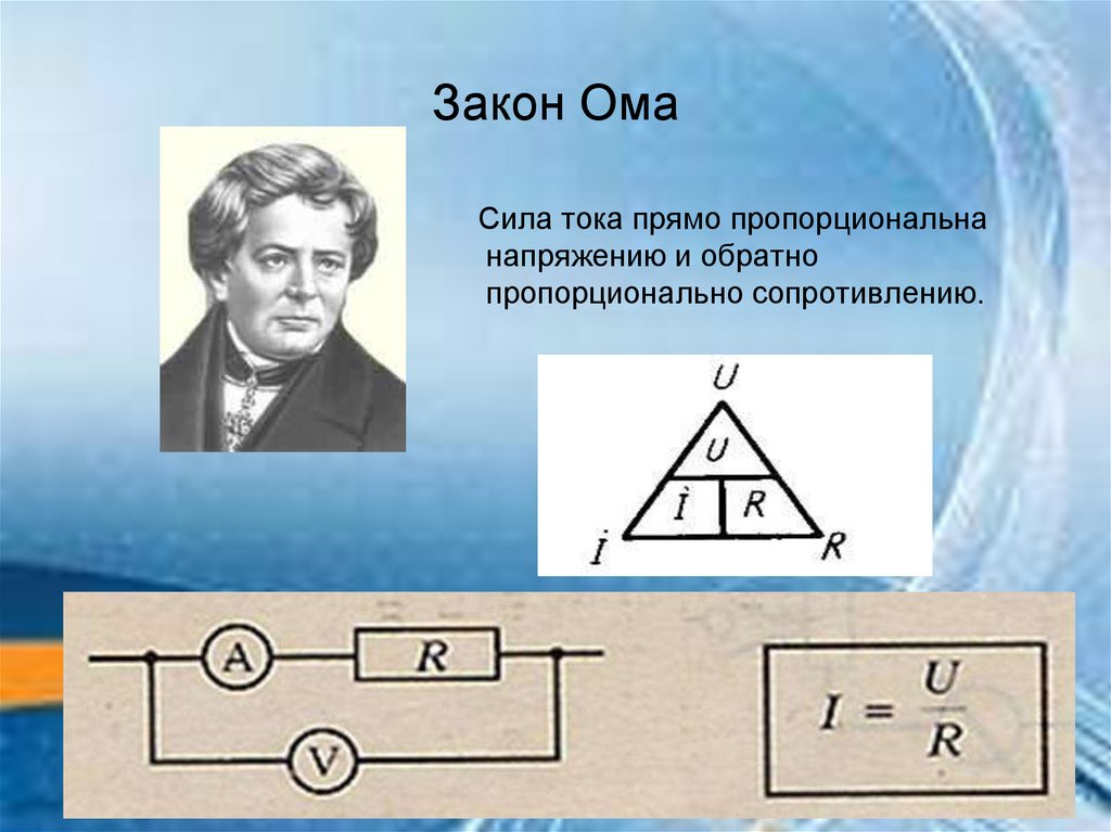 Закон ома для детей в картинках