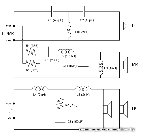 Фильтр для автоакустики схема