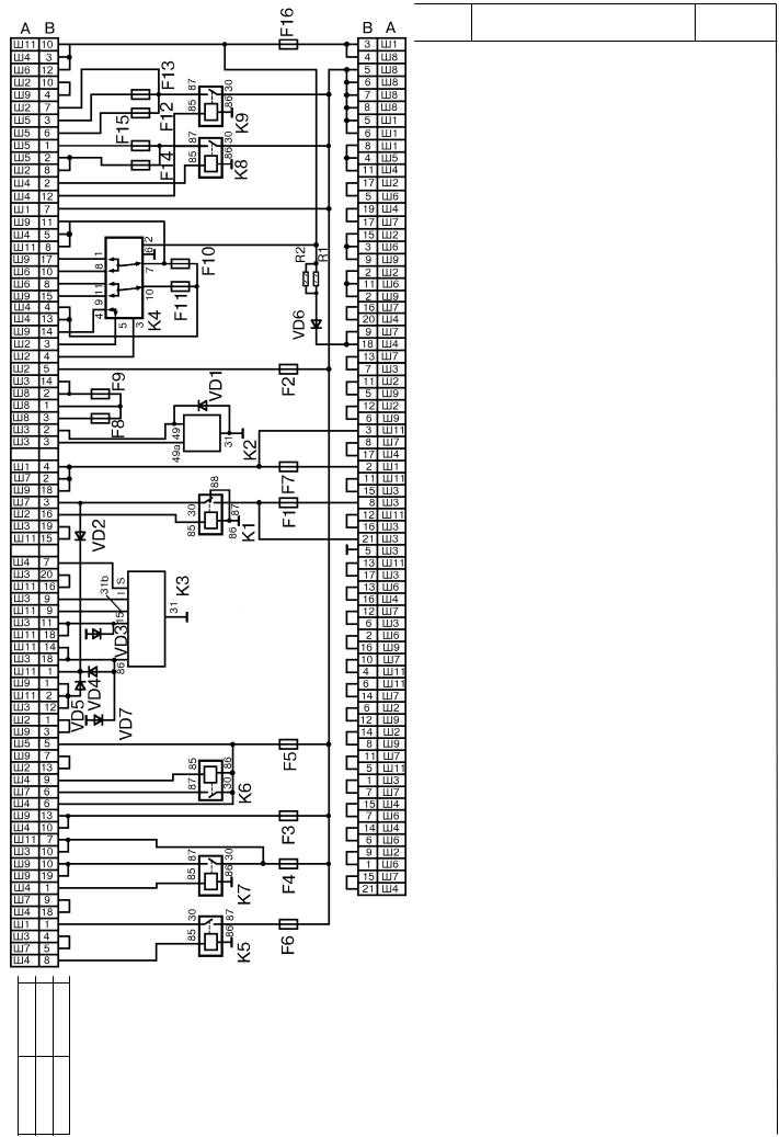 Схема блока предохранителей ваз 2115