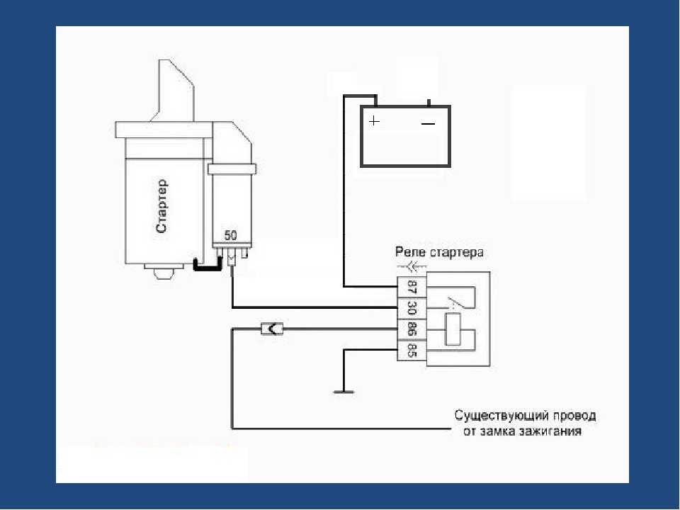 Схема включения стартера ваз 2114 инжектор 8