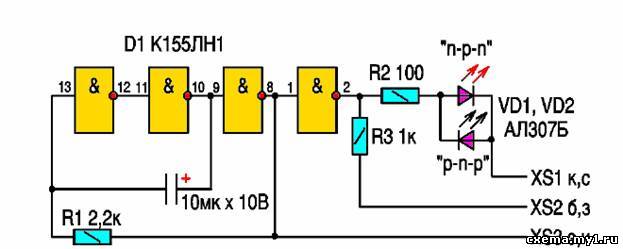 Тестер для проверки транзисторов своими руками схемы