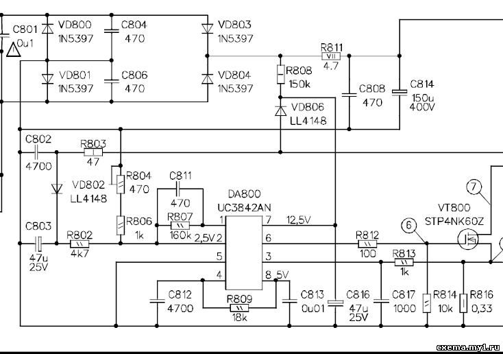 Lzc811b схема блока питания