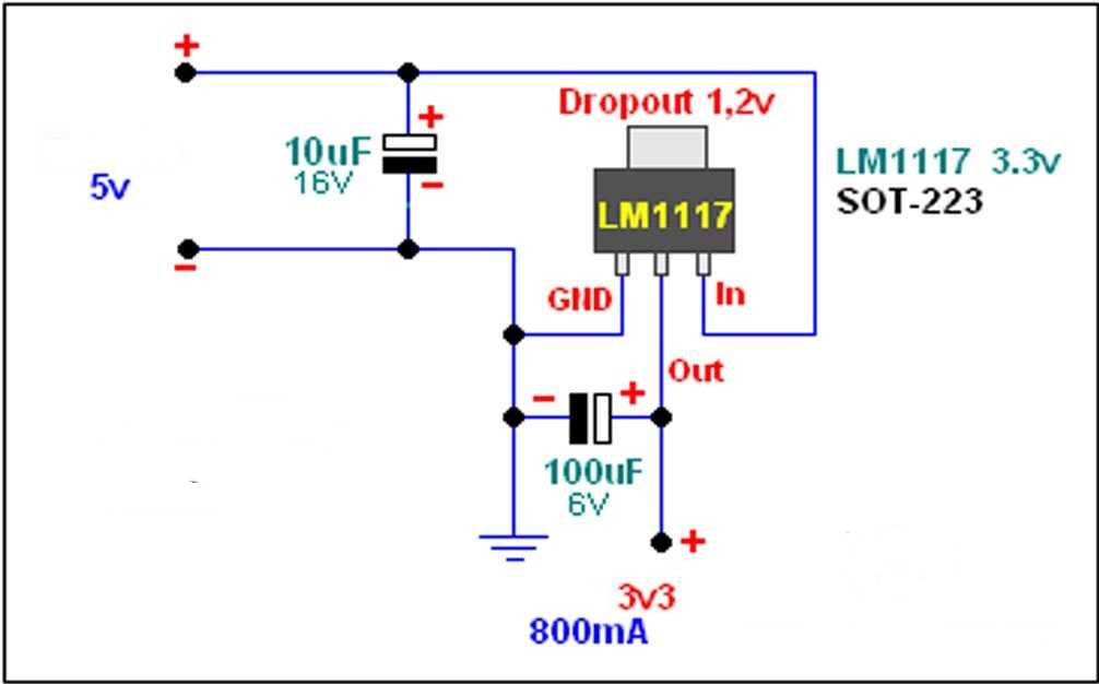 Lm1117t схема включения