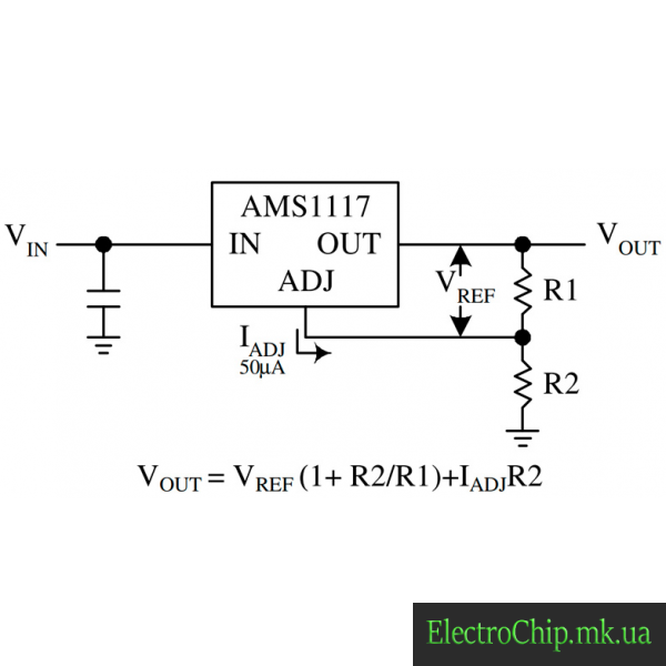 Asm1117 схема включения