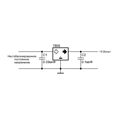 Стабилизатор напряжения 5 вольт схема