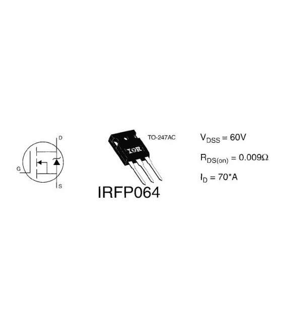 Irfp064n характеристики схема подключения