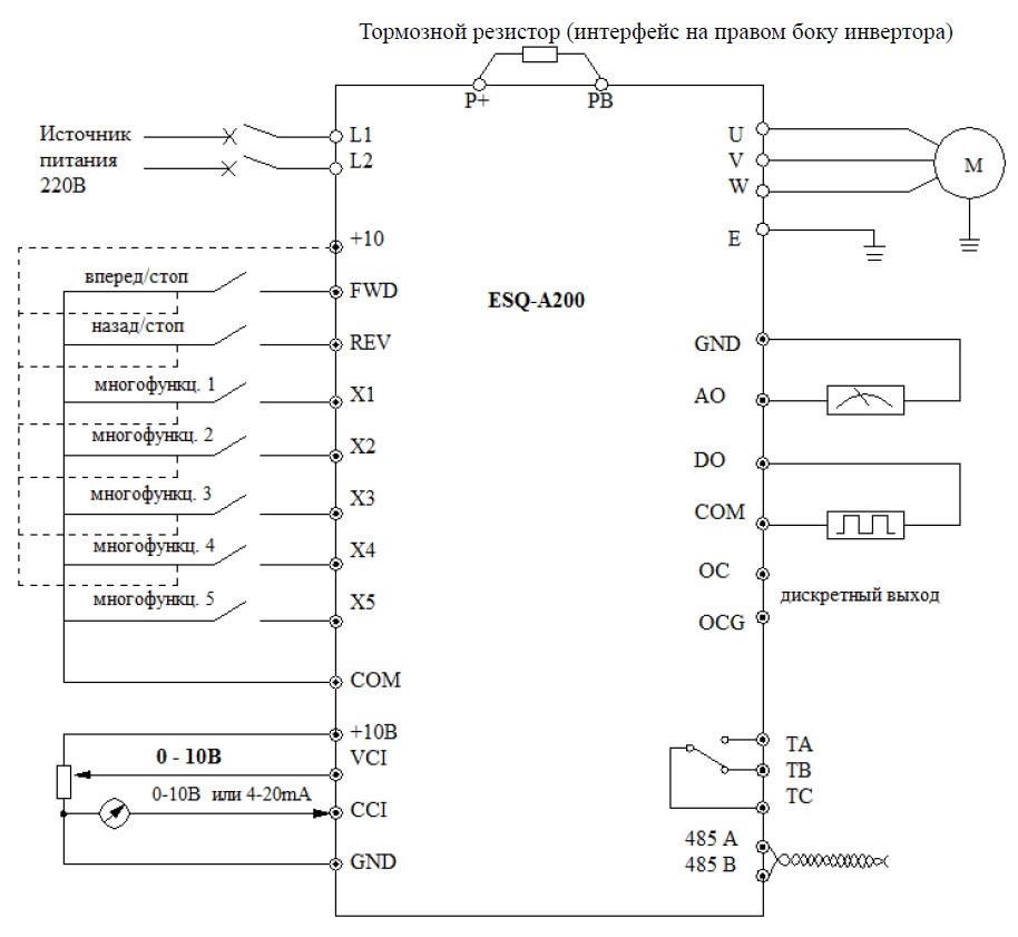 Частотный преобразователь для электродвигателя принцип работы и подключение схема подключения