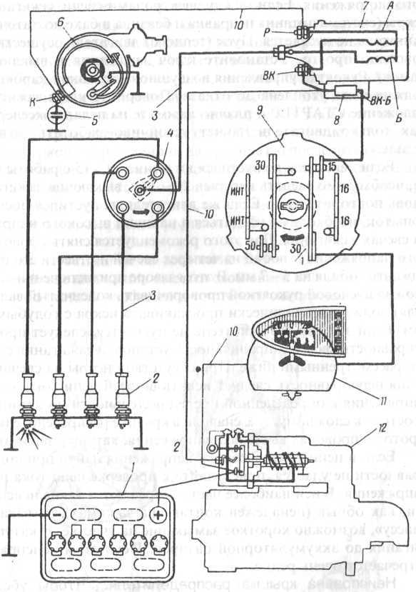 Схема системы зажигания москвич 412