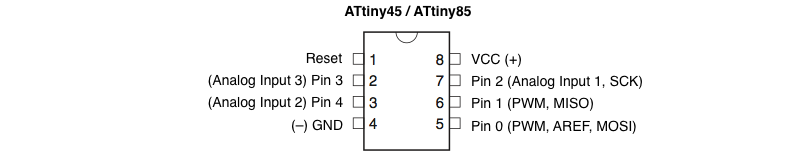 Attiny85 usb схема