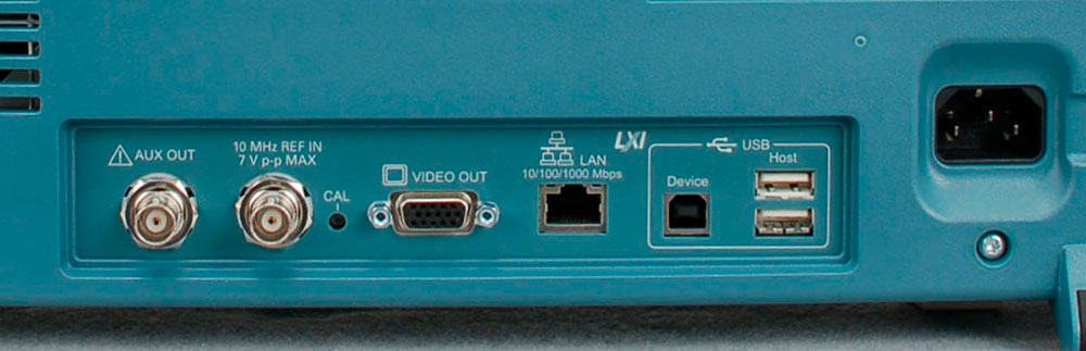 Основные интерфейсы подключения осциллографа: GPIB, RS-232, Ethernet, LXI