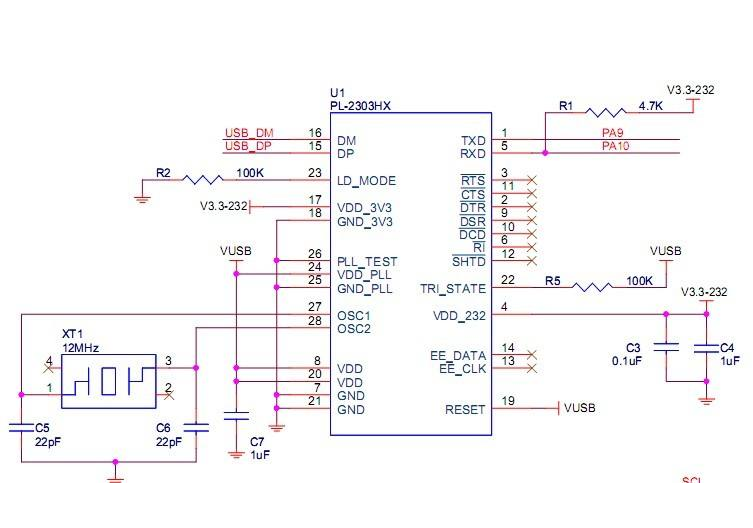 Usb ttl pl2303hx схема