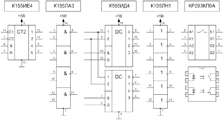 Кр293кп4а схема включения