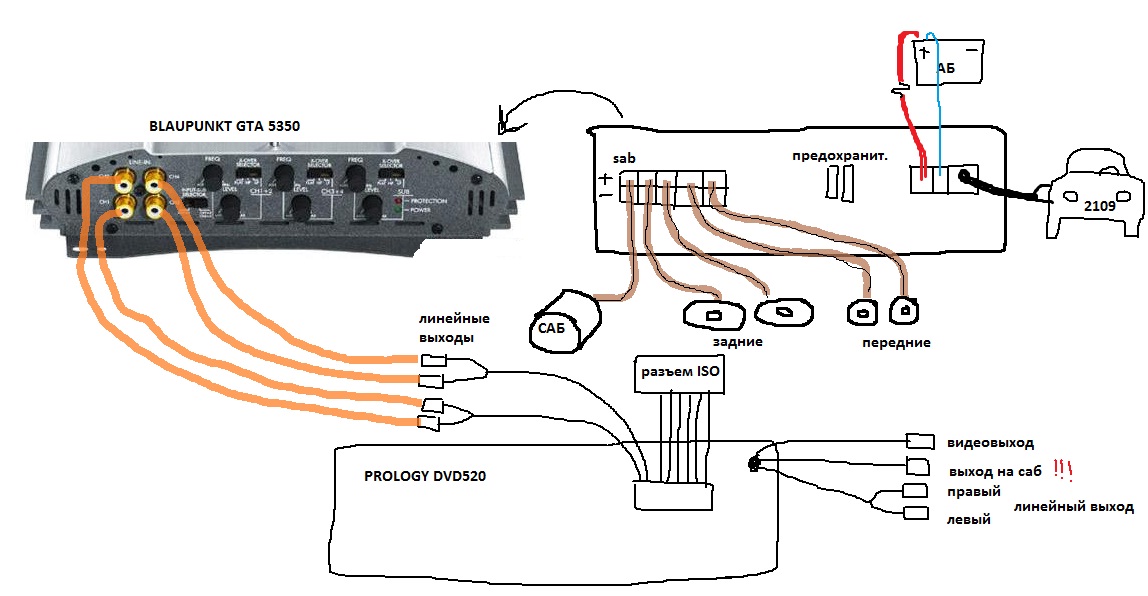 Blaupunkt gta 5350 схема подключения