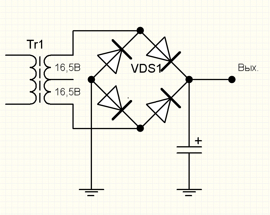 Двухполярное питание схема