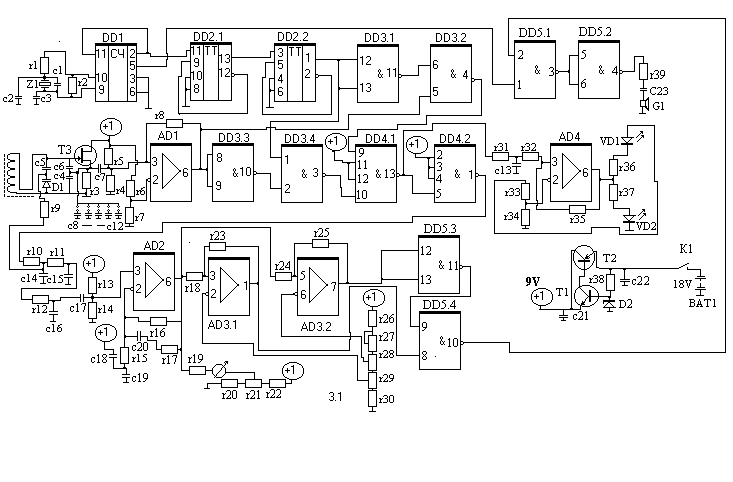 Схема металлоискателя мд 4030