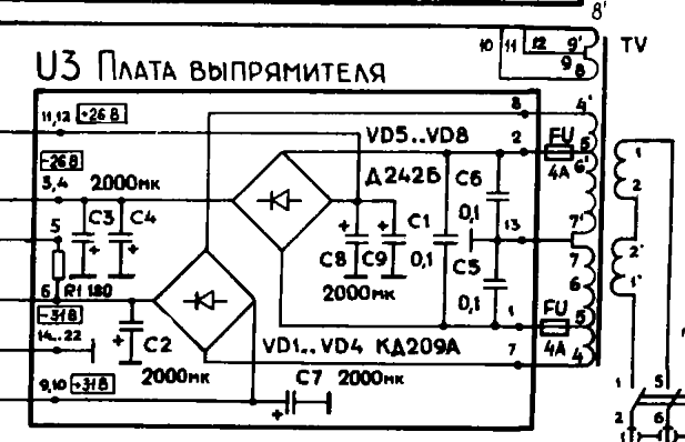 Усилитель у 101 схема