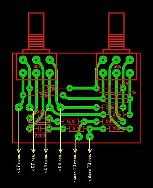 Темброблок для усилителя своими руками схема печатная плата
