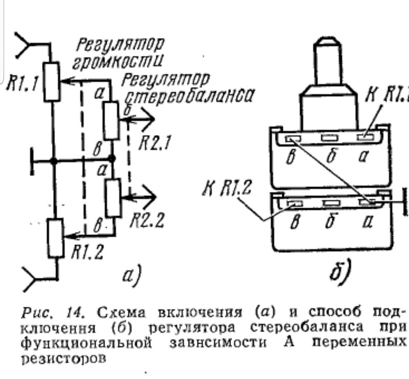 Переменный резистор схема